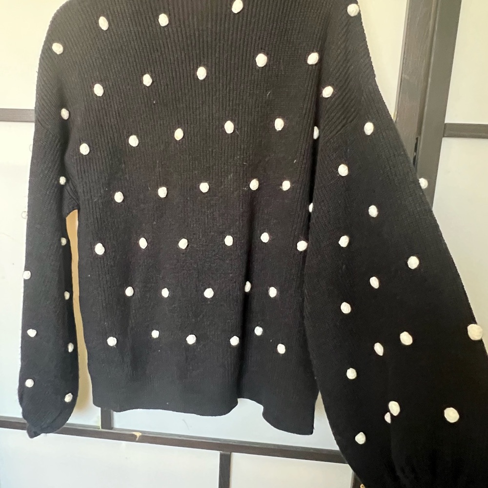 Black Polka Dot Sweater